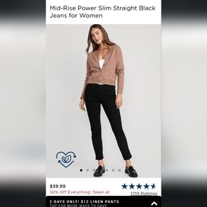 ON power smil straight jeans